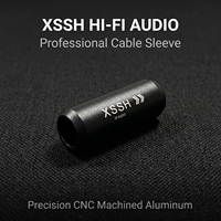 YIVO XSSH Anneau de dérivation en alliage d'aluminium 10 mm à 10 mm noir pour systèmes audio HIFI, organisateur de câbles, OEM ODM personnalisé