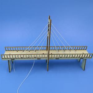 Kit di Montaggio Fai-da-Te per Ponte a Cavo in Legno, Gioco Scientifico Esperimentale per Bambini, Giocattolo Educativo Precoce - Product Image 1