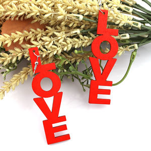 Orecchini in legno taglio Laser DST legno - Product Image 4