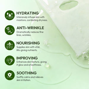 Masque Visage Nourrissant Apaisant Équilibrant au Panthénol, Centella Asiatica Hydrolysée, Acide Hyaluronique – Masque en Tissu pour Tous Types de Peaux - Product Image 5