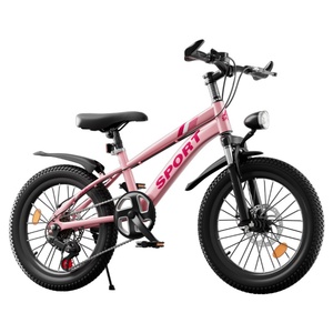 Vélo de montagne pour enfants 18-24 pouces, cadre en acier au carbone, double frein à disque, fourche à suspension, vélo à vitesse variable - Product Image 1