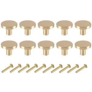 Modern Minimalist Geometric Cabinet <b>Knobs</b> Copper <b>Black</b> Gold 25 28 32mm Drawer Hardware Durable - Product Image 4
