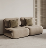 Fauteuil de salon moderne de luxe en bois massif blanc, velours, laine de mouton, fauteuil d'accent de loisirs unique