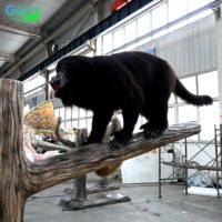 Personnalisation d'animaux animatroniques grandeur nature pour parcs zoologiques et zoos, singe avec fourrure
