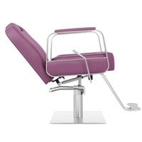 Chaise de coiffure hydraulique ergonomique en cuir, portable, vintage, robuste, pour salon de beauté, en promotion