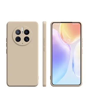 Huawei Mate 50 için 40 Pro 30 20 Lite 20X arka kapak kare sıvı silikon yumuşak Coque darbeye toptan Mate50 telefon kılıfı