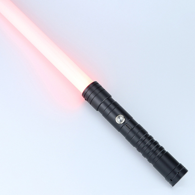 Lightsaber Toy with Metal Hilt Retractable RGB Blade - 4 Sound Fonts, Blaster Effect, Jedi Cosplay
