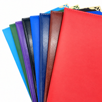 Protège-diplôme en cuir PU vierge format A4 avec logo personnalisé, impression or ou argent, porte-certificat A5 pour l'école