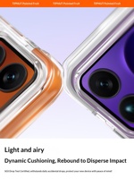 Coque de téléphone transparente intégrale en PC avec support - Housse de protection antichute ultra-fine et antichoc