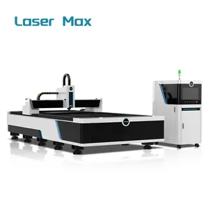 Mesin pemotong laser industri Jinan CNC 4000w 8mm mesin pemotong laser serat raycus pelat baja logam tipis dengan laser