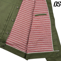 Ensemble deux pièces pour homme, veste en denim brut japonais, tenues en denim brut vert, veste en denim brut selvedge, costume, fabricants de jeans sur mesure