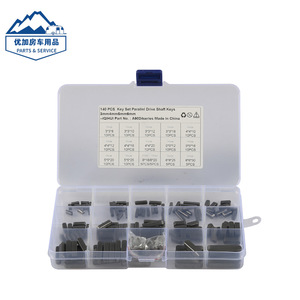 IQIHUI 140Pcs Parallel Drive Shaft Keys 3mm 4mm 5mm 6mm Steel Black <b>Oxide</b> For Machinery Parts - Product Image 1