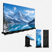 Display LED Pubblicitario P1.5 P1.8 P2 per Interni, Schermo LED Ultrasottile Portatile Pieghevole per Pubblicità Video Digitale