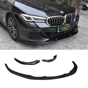 สปอยเลอร์หน้ารถยนต์ BMW ซีรีส์ 5 รุ่น G30 G31 LCI ปี 2020 ขึ้นไป แบบ MP จำนวน 3 ชิ้น พร้อมครีบแยกอากาศ สำหรับตกแต่งรถยนต์ - Product Image 1