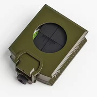 Boussole multifonctionnelle professionnelle en métal, règle de voyage d'aventure en plein air, niveau inclinomètre, loupe phosphorescente