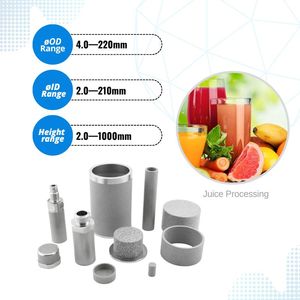 Hengko tùy chỉnh 0.1 đến 90 micron 316 thiêu kết thép không gỉ Titan thiêu kết phần tử lọc kim loại - Product Image 1