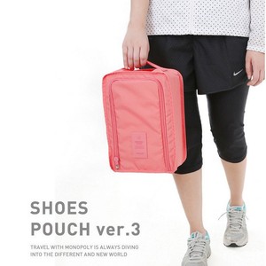 Bolsa para zapatos, portátil, de viaje, impermeable, de nailon, para viaje, color rojo sandía - Product Image 2