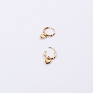 Nuevos Aretes de Aro con Forma de Corazón, Elegantes y Delicados, Chapados en Oro de 18K, Regalo para Bodas y Fiestas Coreanas - Product Image 3