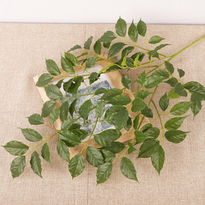 Ramas Planas y Hojas Artificiales, Vegetación Artificial de PVC, Alta Simulación, Decoración de Interiores, Accesorios para Bodas, Decoración del Hogar - Product Image 2