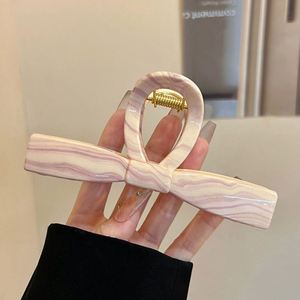Pinza de Pelo Minimalista con Lazo Grande para Mujer, Novedad 2024, Elegante Hecha a Mano para Peinados, Pinza de Tiburón de Alta Gama para la Nuca, Otoño Invierno - Product Image 6