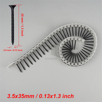 Vis à bois pour cloisons sèches OEM, 35x3,5 mm, professionnelles, économiseuses de main-d'œuvre, 20 bandes, 50 pièces, bandes de vis à alimentation automatique