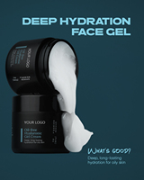 Crème hydratante pour le visage biologique à étiquette privée Nourrissante et lissante Crème hydratante légère sans huile Acide hyaluronique pour hommes