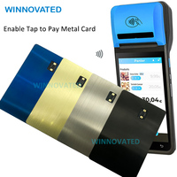 Plaques métalliques vierges de taille carte de crédit avec gravure laser, activation par puce et NFC sans contact