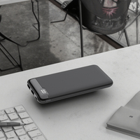 Paquete de batería para teléfono móvil Pantalla LED 22,5 W Banco de energía de carga rápida 20000mAh Estación de energía USB dual Fuente de alimentación Cargador portátil