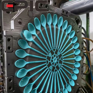 Ensemble de moules d'injection plastique multi-chambres de qualité alimentaire pour vaisselle écologique - Couteau, fourchette, cuillère - Product Image 1