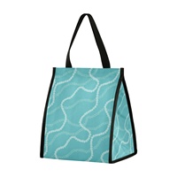 Hawaii Lei Design Aluminiumfolie Koeltas voor Eten, Bezorging, Picknick, Kamperen, Op Maat Gemaakt Kleine Lunchtas met Klittenbandsluiting