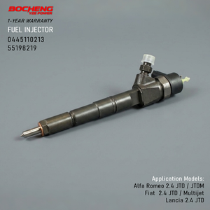 หัวฉีดคอมมอนเรลดีเซล 0445110213 รุ่น 55198219 สำหรับ Alfa Romeo 159 166 Brera Fiat Croma Lancia 2.4 JTD JTDM - Product Image 1