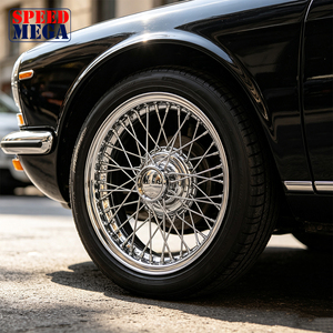 ล้อโครเมียมแบบคลาสสิกสไตล์อังกฤษ ขนาด 15x4 นิ้ว 48 ก้าน ดุม 42 มม. สำหรับ Austin Healey MG Triumph TR TVR - Product Image 5
