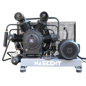 Reciprocating Compressors 10 Hp 7.5kw Mining 30 Bar High Pressure Belt Drive Air Compressor Piston