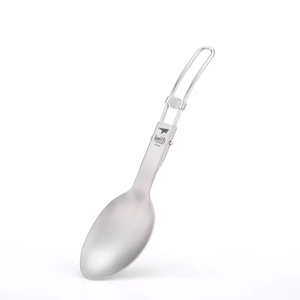 Ensemble de couverts portables pliables en titane : cuillère, fourchette, couteau, baguettes – Qualité supérieure, sans danger pour les aliments, ultraléger, écologique, utilitaire urbain - Product Image 1