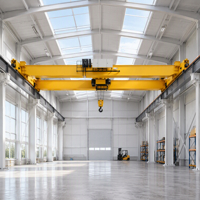 Pont roulant à double poutre de style européen Yiteng, capacité 40 tonnes, palan électrique 2,5 tonnes, hauteur de levage 20m, portée 10m, moteur de levage