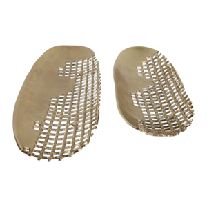 Set di vassoi decorativi in rete con finitura oro, forma ovale, per tavolino da caffè o toeletta - Product Image 3
