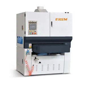 More Efficient Machining Times Wet Dust Extraction Processing Thickness 0.6-80mm Automatic Deburring Hairline Machine