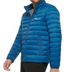 Meilleur prix pour hommes col montant High Street Style doudoune hiver polyester fait couleur unie vente en ligne - Product Image 2