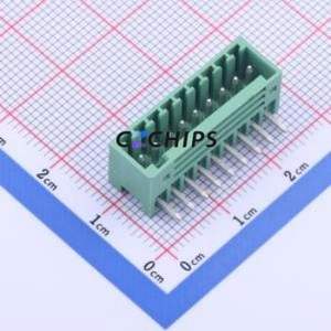 DB2ERC-2.5-9P-GN Plug-in Terminal Block Bent Lead Through Hole,P=2.5mm Connector Board-to-Board / Socket Closed 1x9P 2.5mm Green - Product Image 1