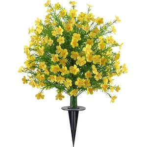 Fiori di Margherita Artificiali in Vasi Resistenti ai Raggi UV, Finte Piantine di Fiori da Esterno con Picchetti per Decorazioni di Patio, Giardino e Matrimoni - Product Image 3