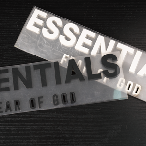 Không thấm nước có thể giặt 3D Silicone tùy chỉnh nhãn số lượng lớn Báo Chí sticker cho truyền nhiệt in ấn quần áo hàng may mặc Túi - Product Image 1