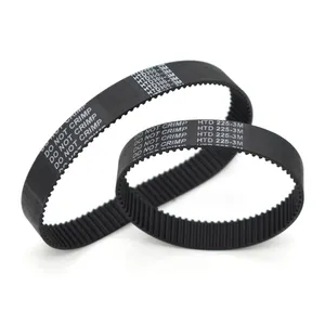 HTD 3M Rubber Closed Loop Timing Belt Transmission Width 8 9 10 15 17mm for CO2 Laser Engraving Cutting Machine / 3D Printer