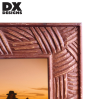 Bingkai Foto Kayu Solid Rustic DX Designs 4x6 5x7 8x10 Inch, Bingkai Gambar Kayu Vintage untuk Meja dan Dinding, Dekorasi Rumah
