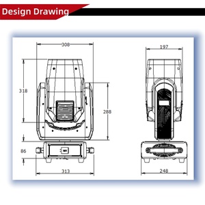 Novo Feixe 380W Moving Head IP20 Stage Light Moving Head Light Luz Sharpy para Dj Evento e Rock Concent - Product Image 4