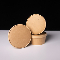 Ensemble de contenants jetables multi-tailles, bol alimentaire rond en kraft, boîte à repas, logo personnalisé OEM, vente en gros, boîte biodégradable