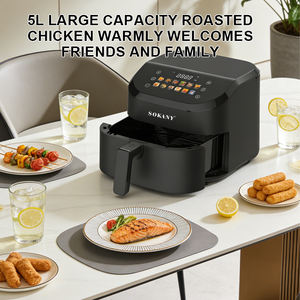 Appareil de cuisine Sokany, four multifonction 8 litres, commande tactile intelligente, style rétro, friteuse à air chaud - Product Image 2