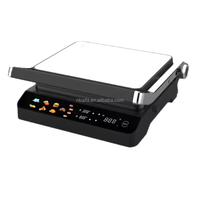 Aifa Plateau d'égouttage détachable à 180 ° Rangement facile à nettoyer Presse à panini Panneau de contrôle numérique de couleur Plaque de gaufre PTFE domestique électrique