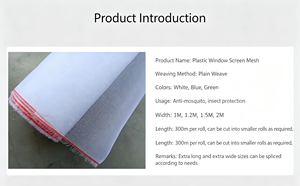 Encrypted <b>Plastic</b> Window Screen, Insect-proof Net, Farm protection Net, Mosquito-proof Net, Nylon Twisted Window <b>Mesh</b> - Product Image 6