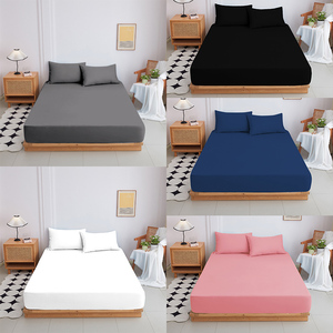 Sợi Nhỏ Tấm Ga Giường Đặt Bán Buôn Khách Sạn Tấm & Gối Bộ Nữ Hoàng Vua Kích Thước 4 Mảnh Bộ Đồ Giường Đặt Cho Giường - Product Image 1