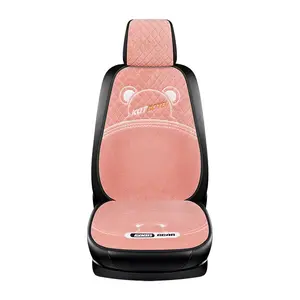 Cute Cartoon customized cover for car interor accessories pink seat cover girly universal Full Set Car seat covers lambskin